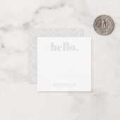 Carte De Correspondance Personalized Retro Flower (Devant/Arrière en situation)