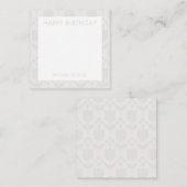 Carte De Correspondance Personalized Retro Flower Note Card (Devant / Derrière)