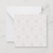 Carte De Correspondance Personalized Retro Flower Note Card (Dos)