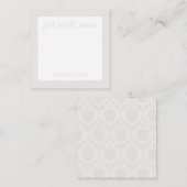 Carte De Correspondance Personalized Retro Flower Note Card (Devant / Derrière)