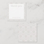 Carte De Correspondance Personalized Retro Flower Note Card (Devant / Derrière)