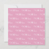 Carte De Correspondance Personalized Script Name  (Dos)