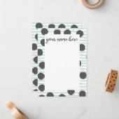 Carte De Correspondance Personalized Table Tennis Notecards (Devant/Arrière en situation)