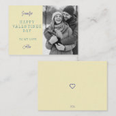 Carte De Correspondance Personalized Valentine’s Day Photo Card (Devant / Derrière)
