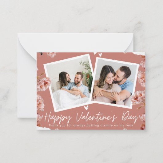Carte De Correspondance Personalized Valentine’s Day Photo Card | Custom C (Devant)