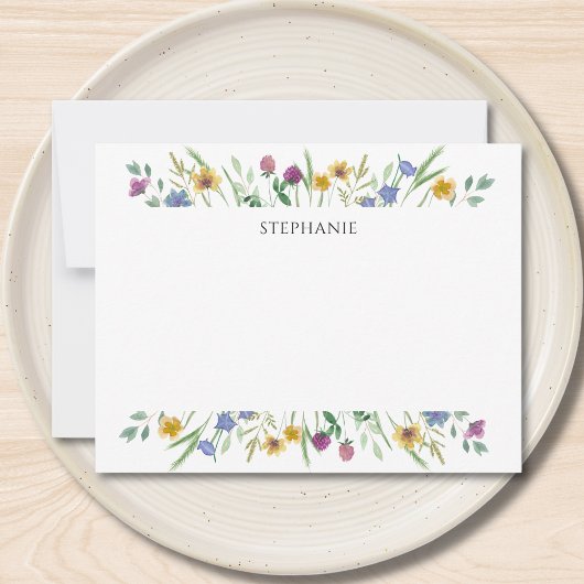 Carte De Correspondance Personalized Wildflower