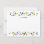 Carte De Correspondance Personalized Wildflower (Devant)