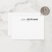 Carte De Correspondance Personnalisé moderne (Devant/Arrière en situation)