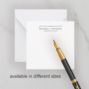 Carte De Correspondance Personnalisé simple moderne classique professionne