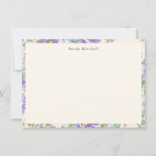 Carte de correspondance personnalisée à motif flor