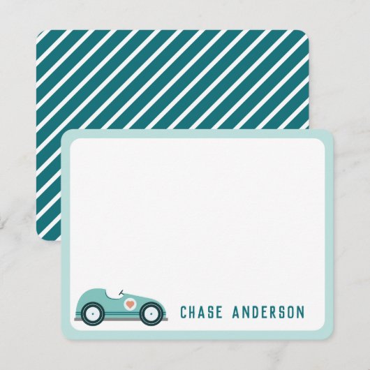 Carte de correspondance personnalisée de voiture d (Devant / Derrière)