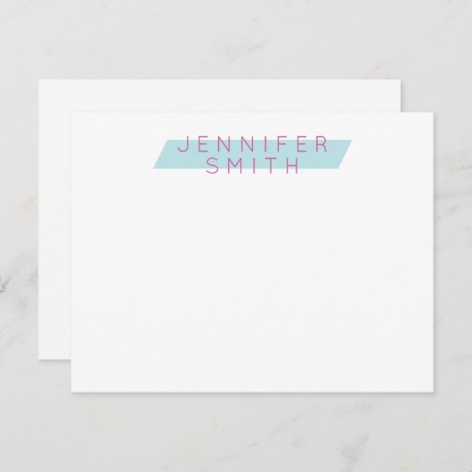 Carte De Correspondance Personnalisée par les femmes modernes (Devant / Derrière)