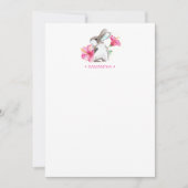 Carte de correspondance personnalisée Pink Bunny (Devant)