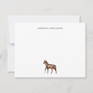 Carte de correspondance personnalisée pour cavalie