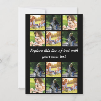 Carte De Correspondance Personnaliser le collage photo et le texte Coque-M