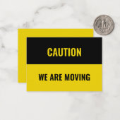 Carte De Correspondance Personnaliser, personnalisation Moving address inf (Devant/Arrière en situation)