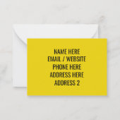 Carte De Correspondance Personnaliser, personnalisation Moving address inf (Dos)