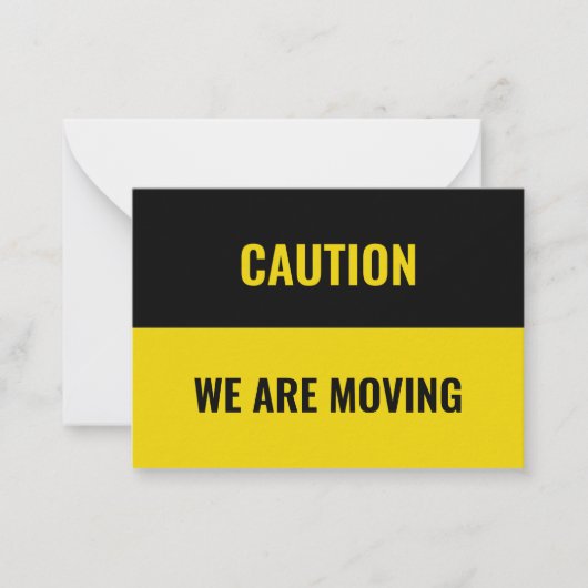 Carte De Correspondance Personnaliser, personnalisation Moving address inf (Devant)