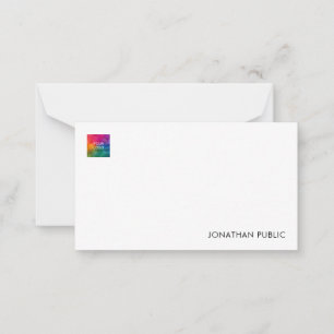 Carte De Correspondance Personnalisez votre nom Entreprise Logo Élégant