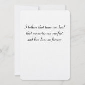 Carte De Correspondance Pétales de rose blanche (Dos)