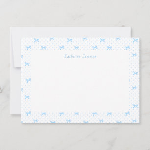 Carte de correspondance petit bleu capricieux mono
