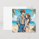 Carte De Correspondance Petit garçon et fille (Devant / Derrière)