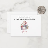 Carte De Correspondance Petit Noël Génial (Devant/Arrière en situation)