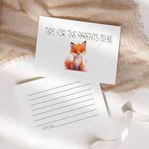 Carte De Correspondance Petit renard Conseil parental pour les nouveaux pa