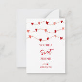 Carte De Correspondance Petit Tu es un Ami Gentil Saint-Valentin (Devant)