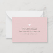 Carte De Correspondance Petite Hearts Photo Valentine (Dos)