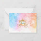 Carte De Correspondance Petite princesse aquarelle merci (Dos)