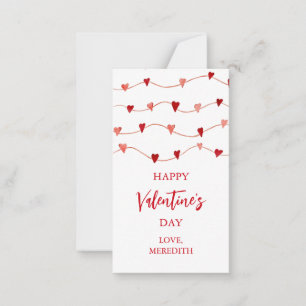 Carte De Correspondance Petite Saint-Valentin Enfants en Classe