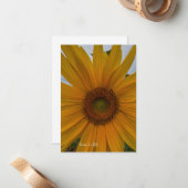 Carte De Correspondance Petite tournesol (Devant/Arrière en situation)
