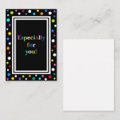 Carte De Correspondance Petites cartes-cadeaux de points_Multi (Devant / Derrière)