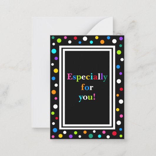 Carte De Correspondance Petites cartes-cadeaux de points_Multi (Devant)