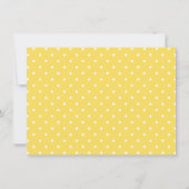 Carte De Correspondance Petits points Bleu et Jaune Personnalisé (Dos)