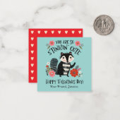 Carte De Correspondance Petits Valentines Jour Stinkin Cute Skunk (Devant/Arrière en situation)