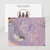 Carte De Correspondance Pétroglyphe du canyon de Rinconada (Devant / Derrière)