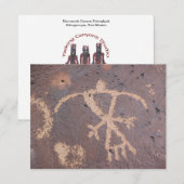 Carte De Correspondance Pétroglyphe du canyon de Rinconada (Devant / Derrière)