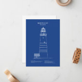 Carte De Correspondance Phare de Boston - Massachusetts - AD (Devant/Arrière en situation)