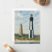 Carte De Correspondance Phare de Cape Henry (Devant/Arrière en situation)