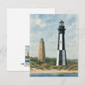 Carte De Correspondance Phare de Cape Henry (Devant / Derrière)