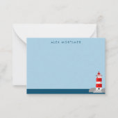 Carte De Correspondance Phare nautique côtier Personnalisé (Devant)