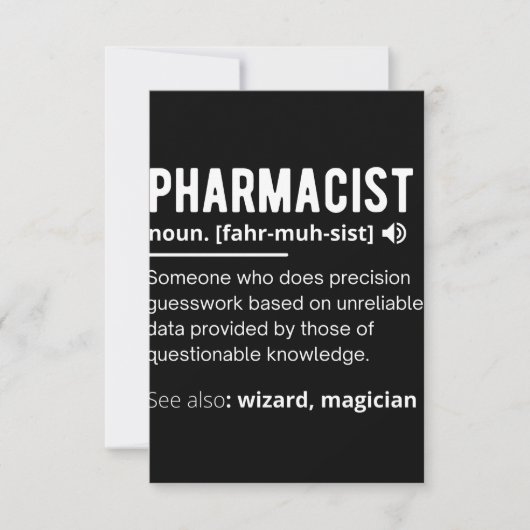 Carte De Correspondance pharmacien (Devant)