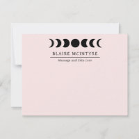 Phases modernes Lune Rose Lumière Élégantes