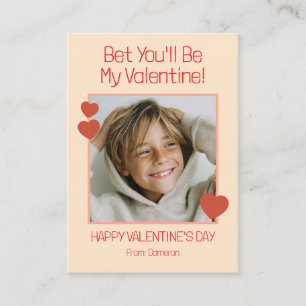 Carte De Correspondance Photo de classe pour enfants de la Saint-Valentin