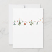 Carte De Correspondance Photo de famille moderne Noël (Dos)