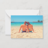 Carte De Correspondance Photo et texte personnalisés - Joyeuses fêtes - Ét (Dos)