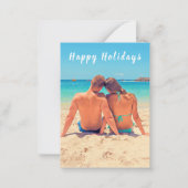 Carte De Correspondance Photo et texte personnalisés - Joyeuses fêtes - Ét (Devant)