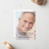 Carte De Correspondance Photo Merci funéraire (Devant/Arrière en situation)